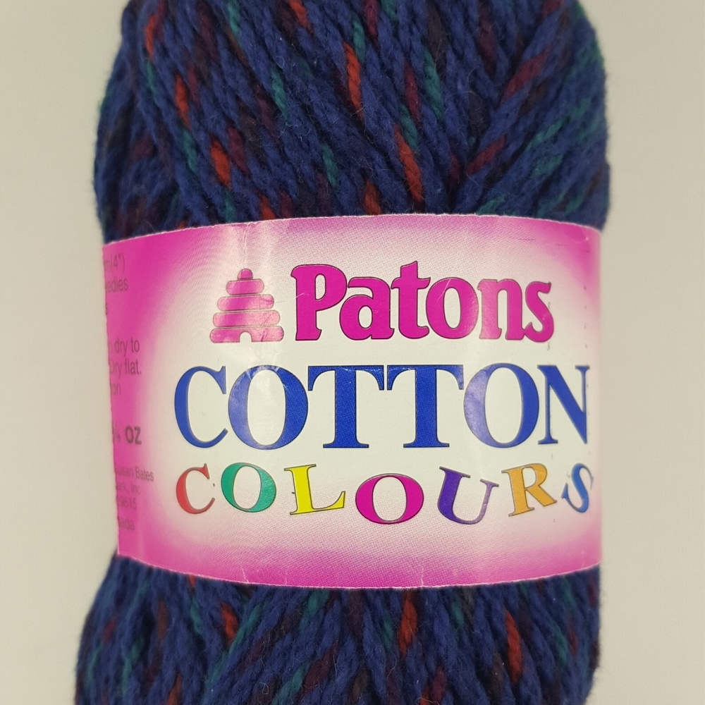 Patons Cotton Colours, 100%Cotton, Variegated Yarn, Worsted 10 Skeins